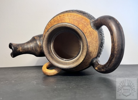 Ceramiczny dzbanek do herbaty z Danii, lata 70/80 | styl mid century modern