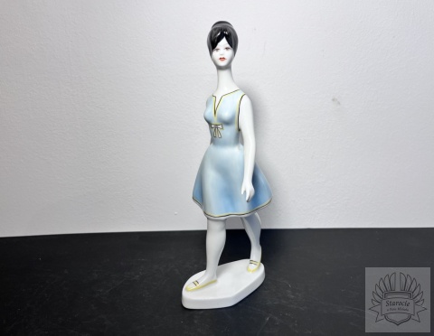 Figurka "Kobieta z lat 60" Hollohaza Węgry