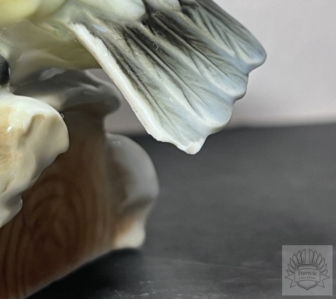 Figurka porcelanowa Sikorka- Hutschenreuther proj. U. Netzsch