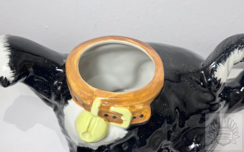 Dzbanek/ czajnik ceramika- czarny kot Price & Kensington, P&K Anglia!