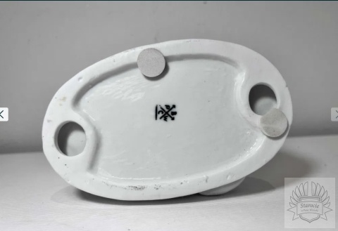 Figurka porcelanowa dwa koty z kłębkiem- Waldsassen Bareuther lata 20