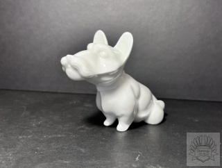 Figurka porcelanowa pies Sznaucer - KPM Berlin.