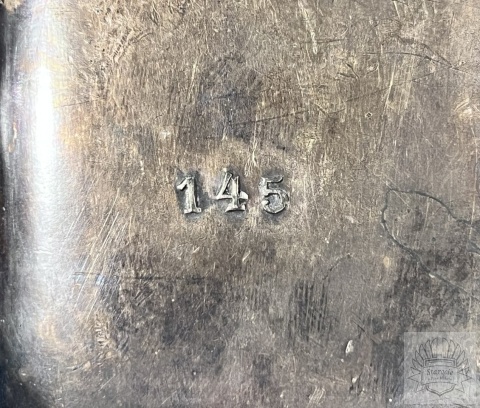 Kałamarz Plewkiewicz Warszawa- plater, secesja