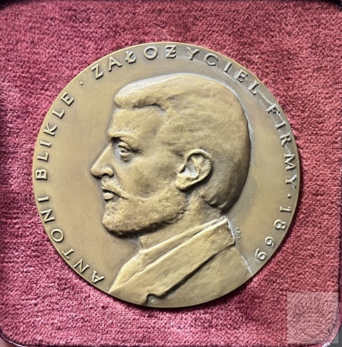 Medal kolekcjonerski "105 lat istnienia firmy Blikle" brąz