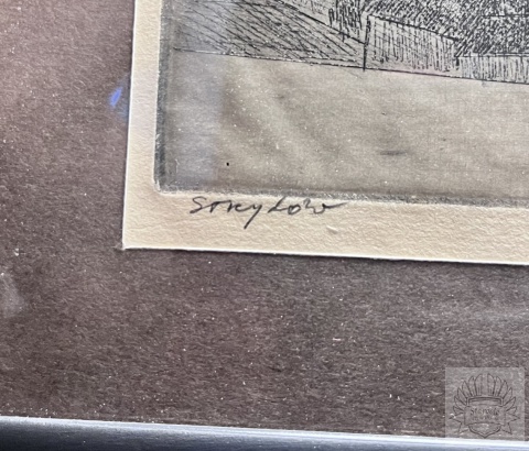 Obraz Miasto Stryków- panorama, akwafortaTomasz Rut 1989