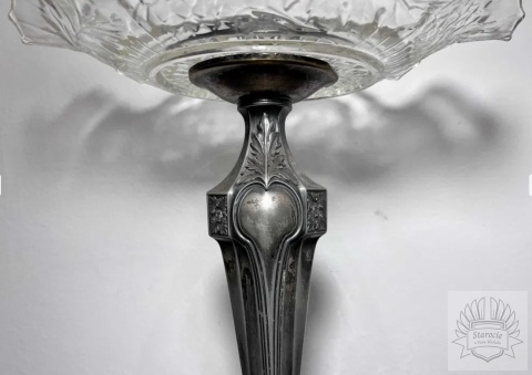 Patera platerowana na nodze - Secesja