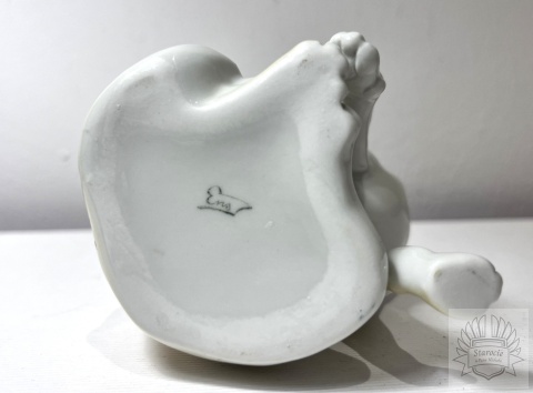 Figurka porcelanowa Kot biały - Karl Ens, XX w.