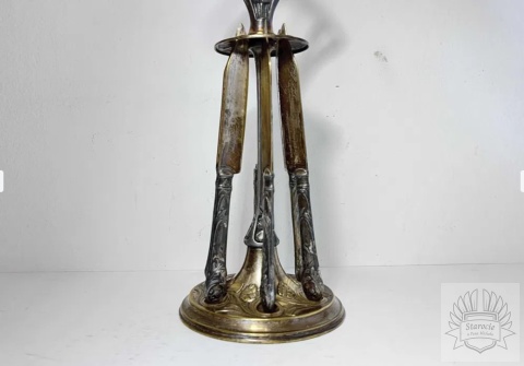 Stojak z 6 nożami Bracia Buch plater Warszawa