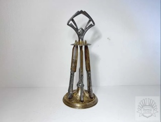 Stojak z 6 nożami Bracia Buch plater Warszawa