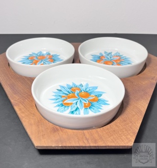 Taca tekowa przystawki kabaret Alka Kunst