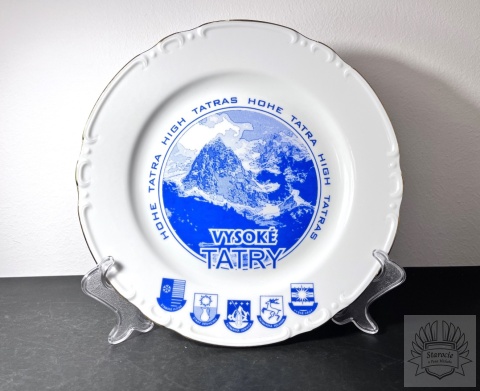Talerz "Tatry Wysokie Słowacja"- porcelana Karlove Wary