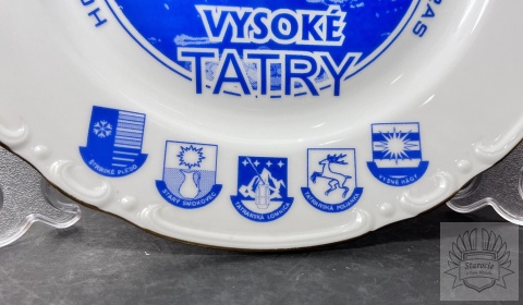 Talerz "Tatry Wysokie Słowacja"- porcelana Karlove Wary