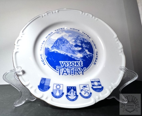 Talerz "Tatry Wysokie Słowacja"- porcelana Karlove Wary