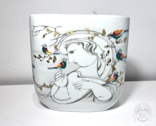 Wazon porcelana Rosenthal- Studio Line, "Ptaki" proj. B. Wiinblad!