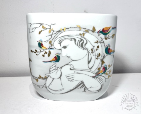 Wazon porcelana Rosenthal- Studio Line, "Ptaki" proj. B. Wiinblad!