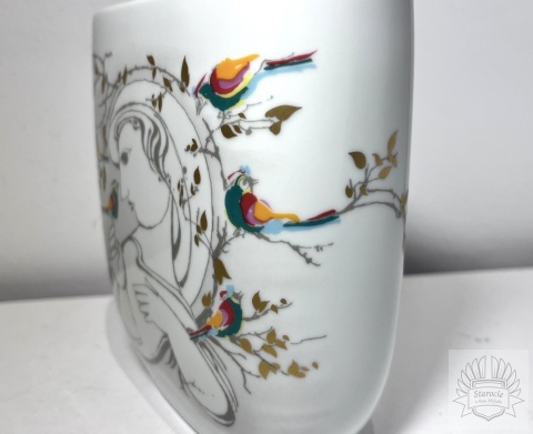 Wazon porcelana Rosenthal- Studio Line, "Ptaki" proj. B. Wiinblad!