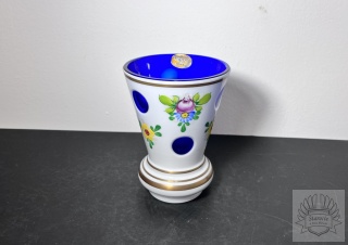 Wazon szkło warstwowe Czechosłowacja Bohemia