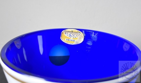 Wazon szkło warstwowe Czechosłowacja Bohemia