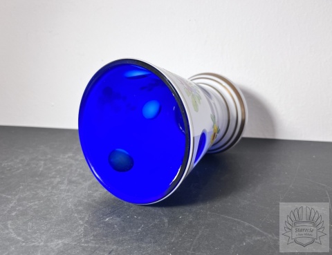 Wazon szkło warstwowe Czechosłowacja Bohemia