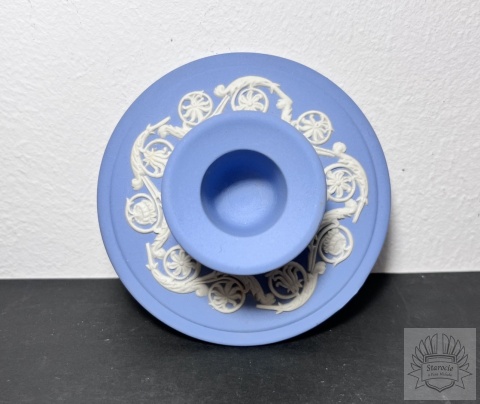 2x świecznik Wedgwood- "Blue Jasperware"