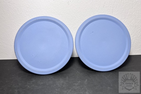 2x świecznik Wedgwood- "Blue Jasperware"
