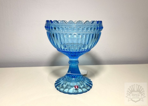 Cukiernica szklana błękitna- Iittala Marimekko (Finlandia)