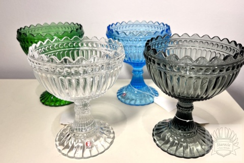 Cukiernica szklana błękitna- Iittala Marimekko (Finlandia)