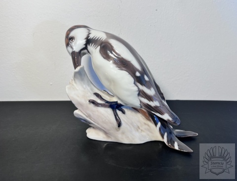 Figurka ptak "Dzięcioł" B&G Copenhagen proj. Dahl-Jensen