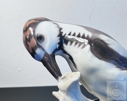 Figurka ptak "Dzięcioł" B&G Copenhagen proj. Dahl-Jensen