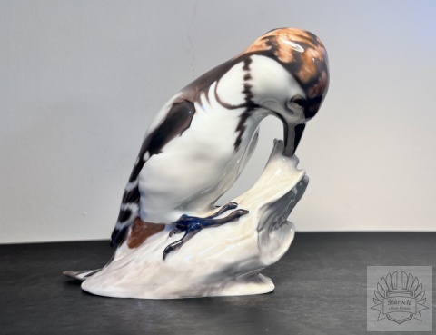 Figurka ptak "Dzięcioł" B&G Copenhagen proj. Dahl-Jensen