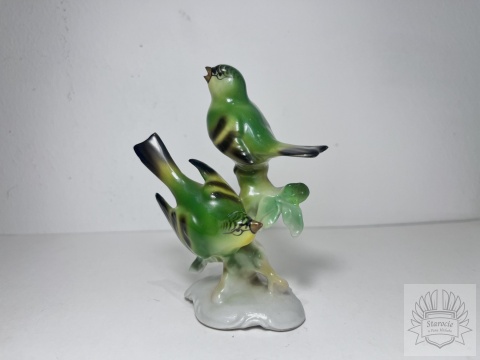 Figurka porcelanowa ptaki, Fasold & Stauch (Niemcy)