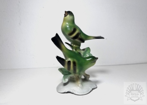 Figurka porcelanowa ptaki, Fasold & Stauch (Niemcy)