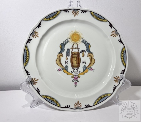 Talerz Limoges- Remy Martin proj. M. Raynaud