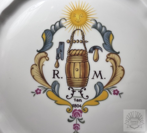 Talerz Limoges- Remy Martin proj. M. Raynaud