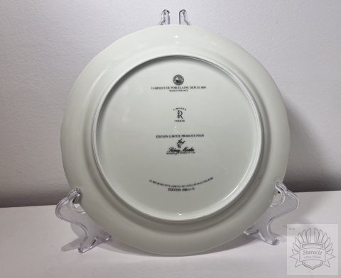 Talerz Limoges- Remy Martin proj. M. Raynaud