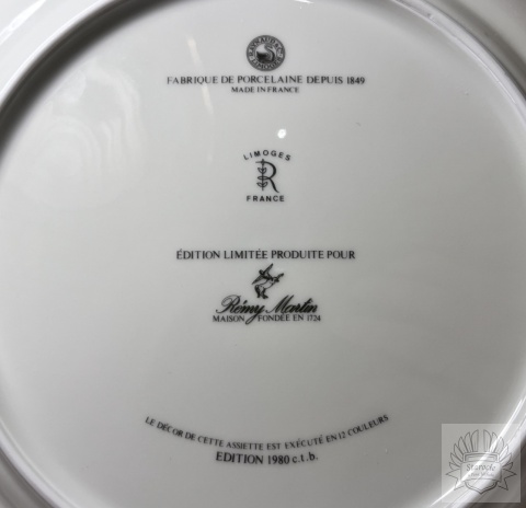 Talerz Limoges- Remy Martin proj. M. Raynaud