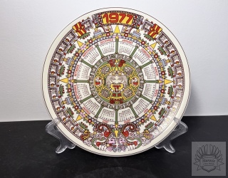 Talerz kalendarz aztecki "Tonatiuh", rok 1977 r. - Wedgwood