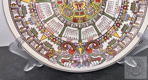 Talerz kalendarz aztecki "Tonatiuh", rok 1977 r. - Wedgwood
