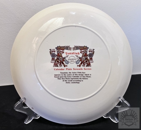 Talerz kalendarz aztecki "Tonatiuh", rok 1977 r. - Wedgwood