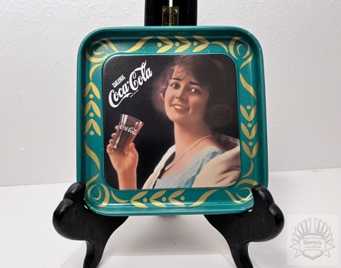 Vintage podstawki pod szklanki, emalia COCA COLA Włochy- Lecco!
