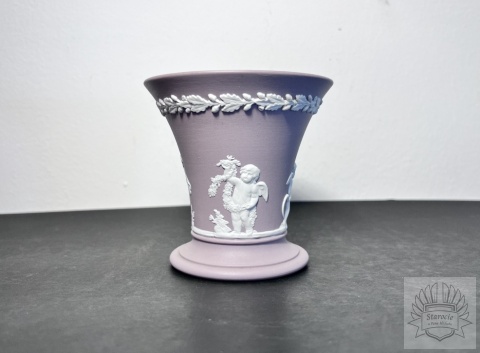 Wazonik/ wykałacznik Wedgwood Purple Jasperware